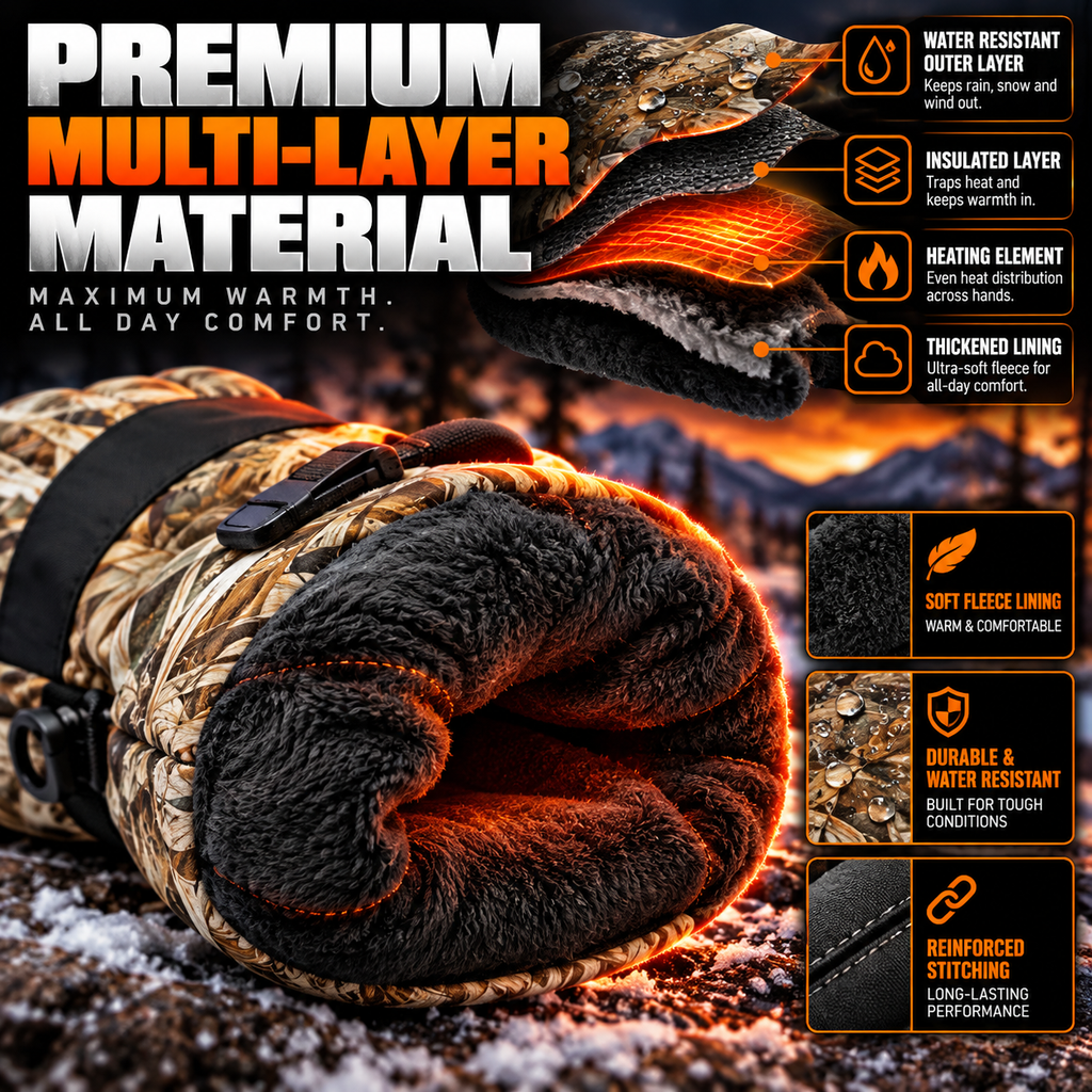 Veyrno Camo Heated Gloves