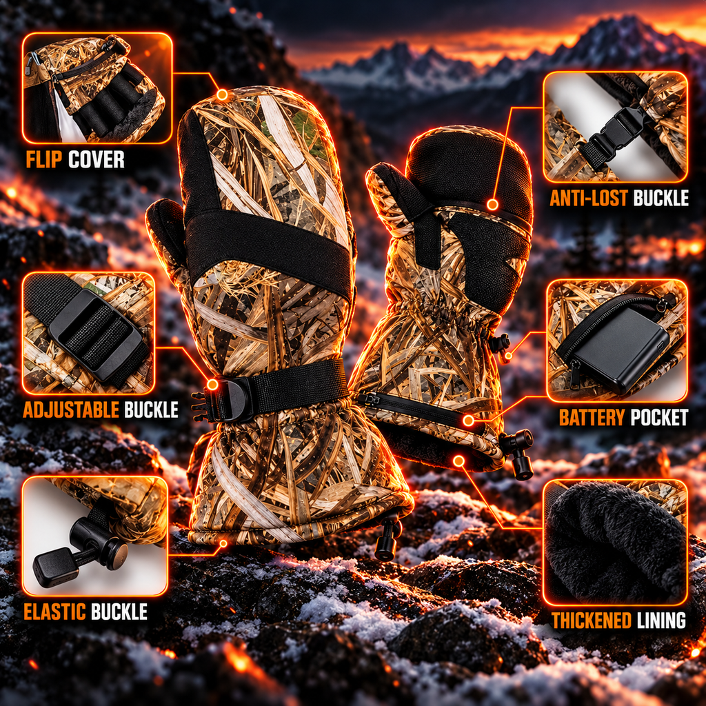 Veyrno Camo Heated Gloves