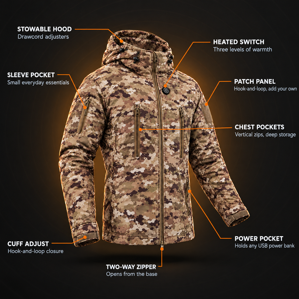 Heated Camo Jacket