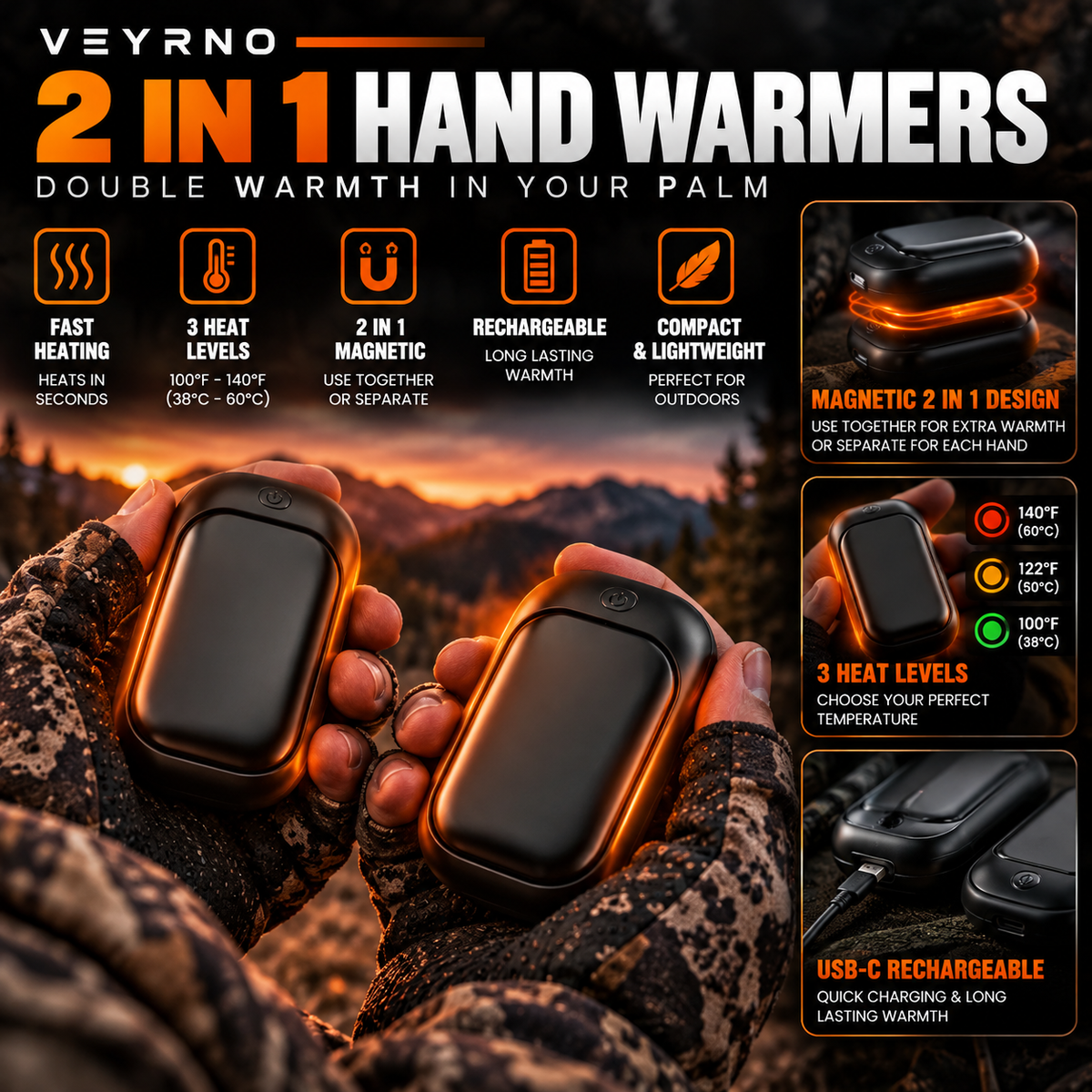 Veyrno Hand Warmers